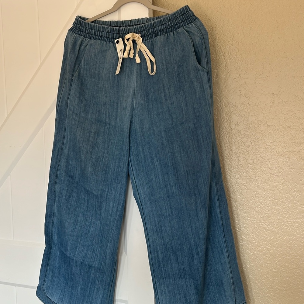 Boho cropped jeans